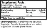 L -teanina (hipoalergiczna) 250 mg, 100 kapsułek - Kirkman Laboratories