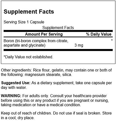 Triple Boron Complex 3mg 250 tobolek - Swanson