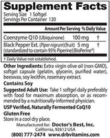 Visoka apsorpcija COQ10 s bioperinom 100 mg, 120 softgels - liječnički najbolji