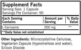 L -karnozyna 200 mg (hipoalergiczna), 90 kapsułek - Kirkman Laboratories