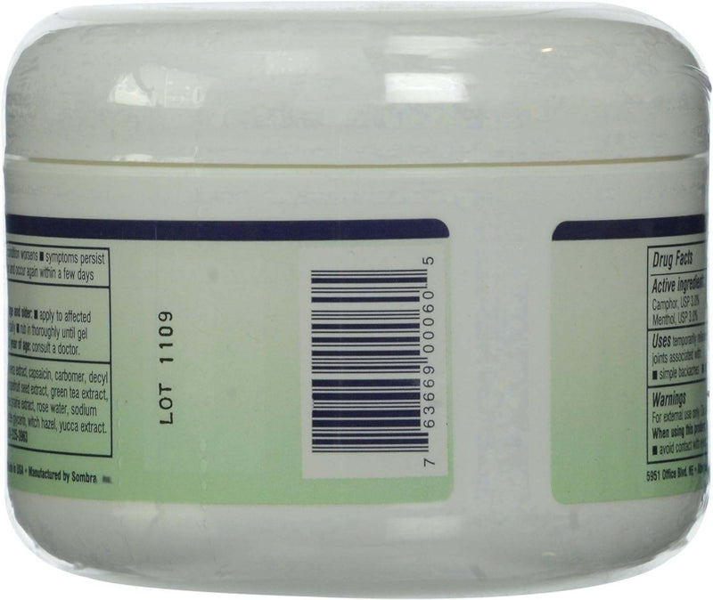 Warm Therapy, Natural Pain Relieving Gel, 227.2g - Sombra Professional Therapy