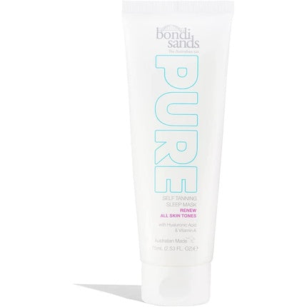 Bondi Sands Pure Self Tanning Sleep Mask Renew with Hyaluronic Acid and Vitamin A 75mL