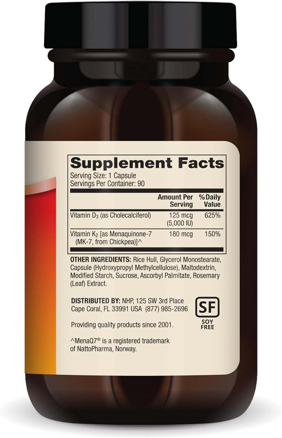 Vitamines D3 & K2, 90 capsules - Dr. Mercola