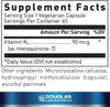 Vitamine K2 Menaquinone-7, 60 capsules - Douglas Laboratories