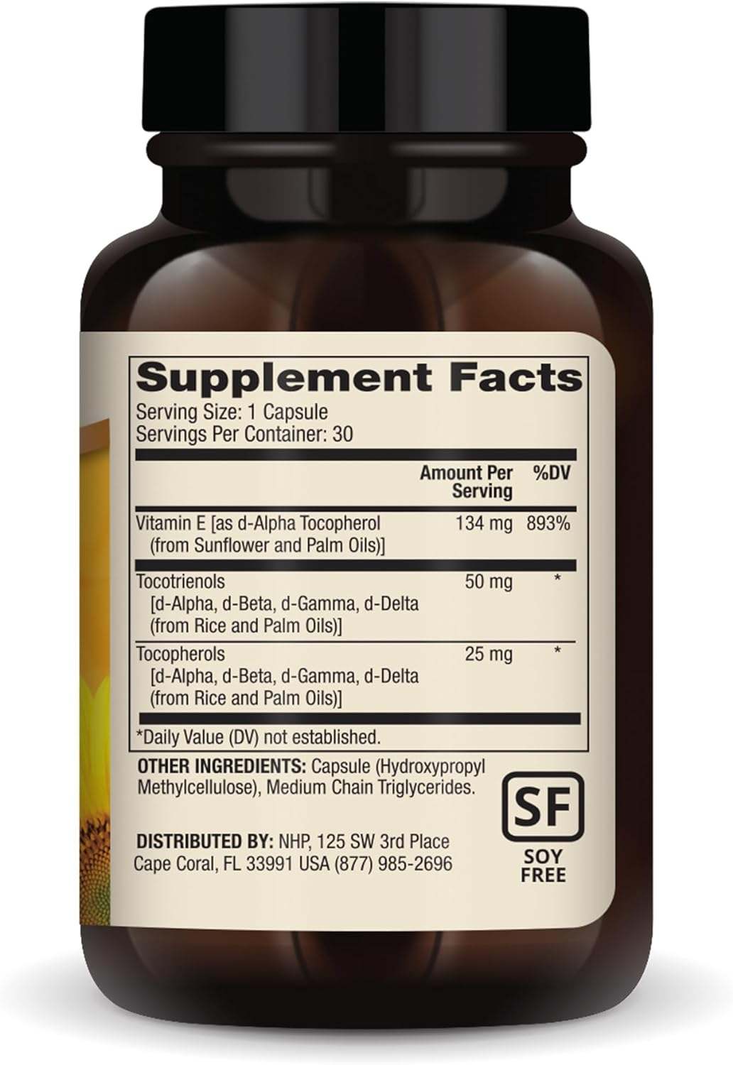 Vitamine E, Tocopherols et Tocotrienols - 30 Capsules Licaps - Dr ...