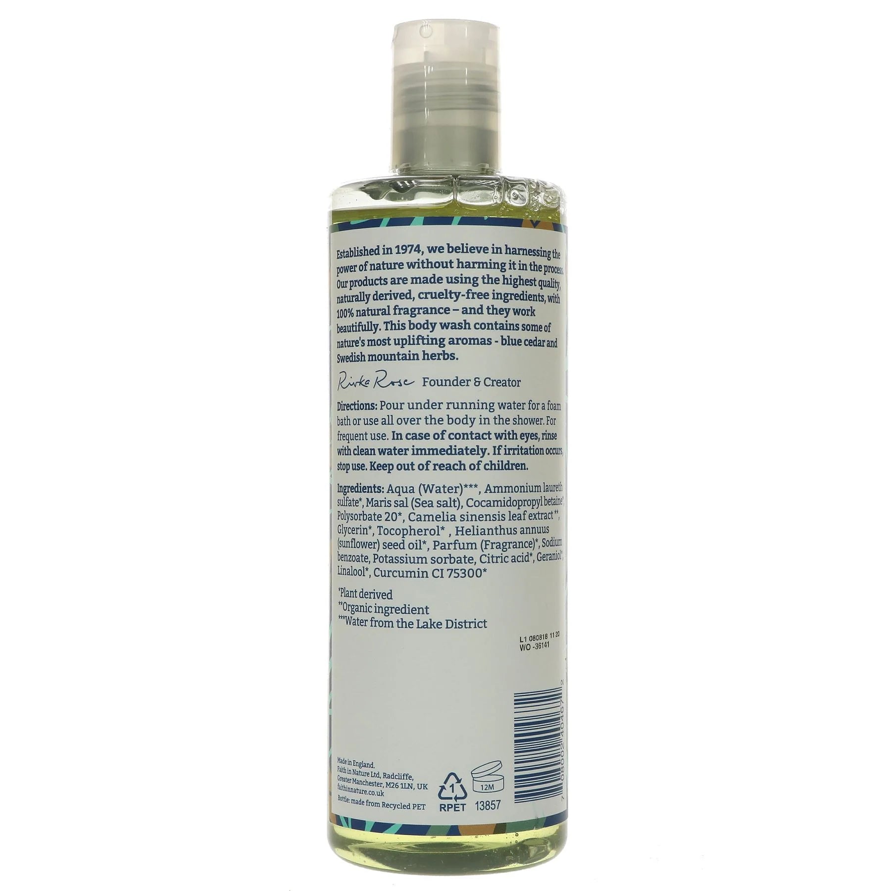 Glaube in Natur Glaube in der Natur blauer Zedern Körper 400 ml