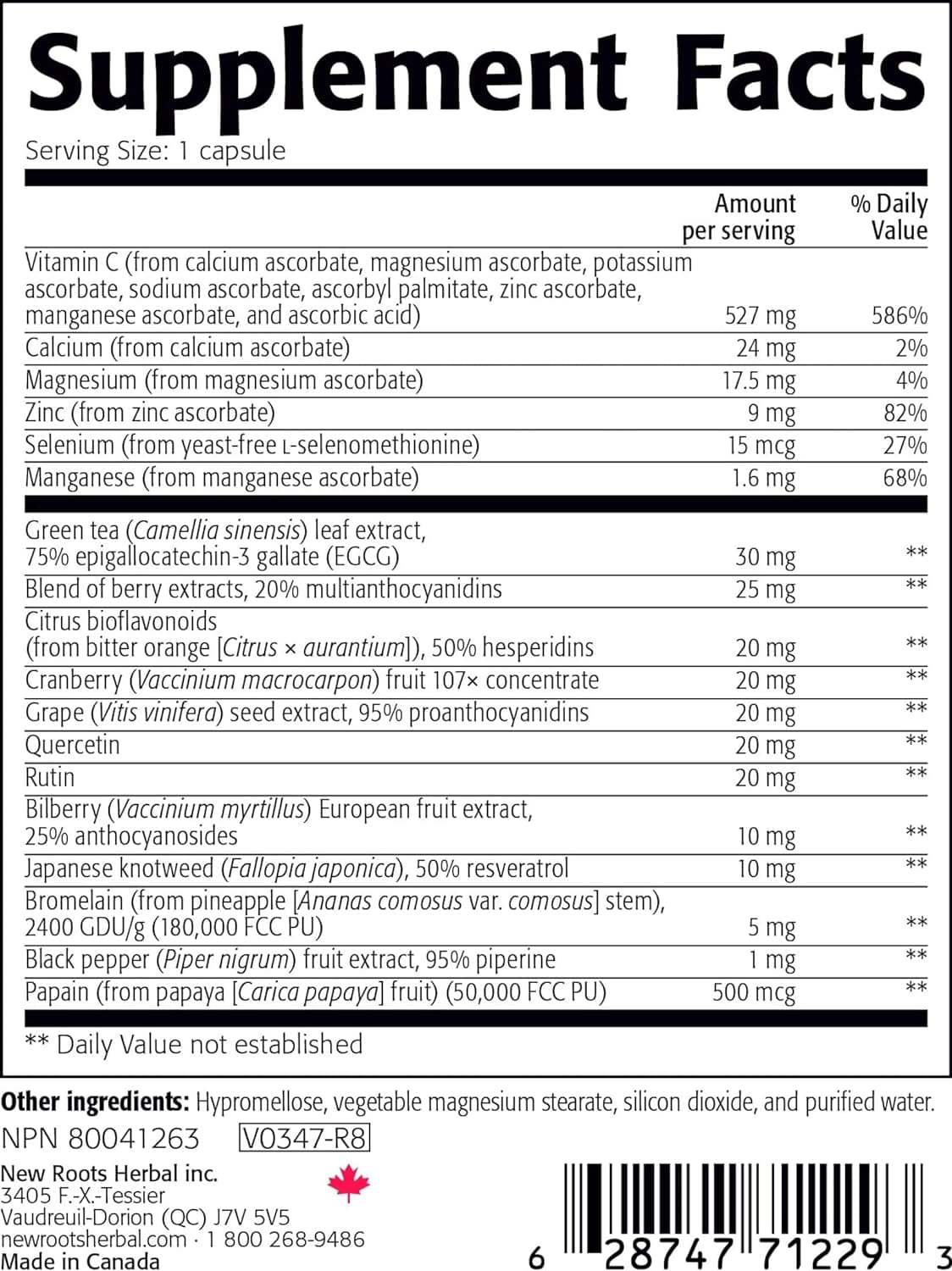 Βιταμίνη C Plus (60 δισκία) - Νέες ρίζες βοτάνων