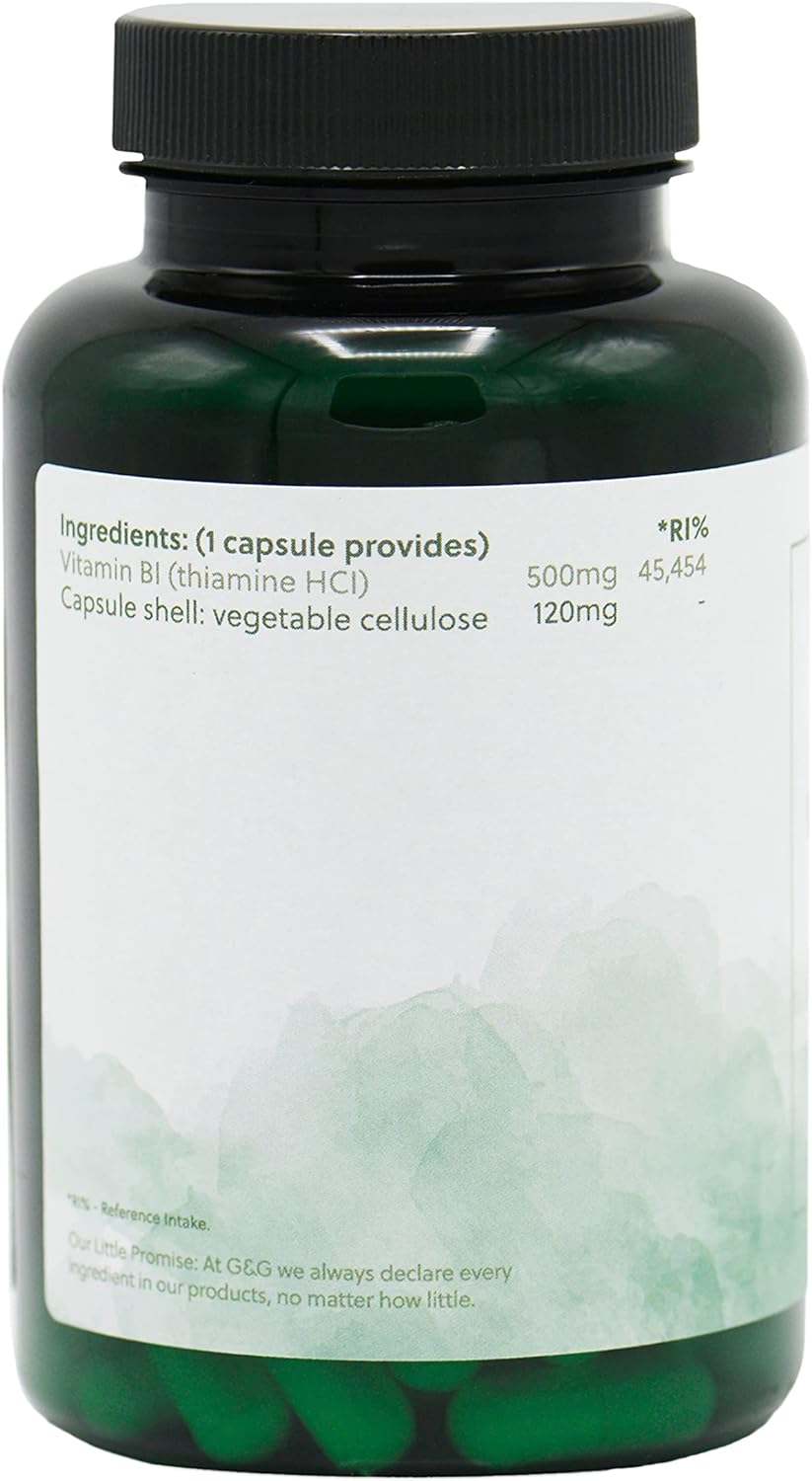 Vitamin B1 Thiamin 500 mg 90 Kapseln - G & G Vitamine