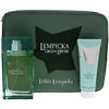 Lolita Lempicka Green Lover For Men 3 Piece Gift Set 3.4oz EDT Spray 2.5oz After Shave Gel Pouch