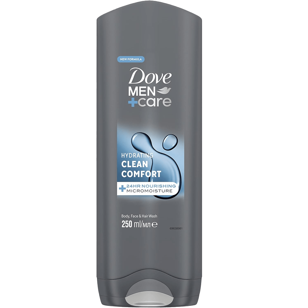 Dove Men+Care Clean Comfort Body Wash 250ml - welzo