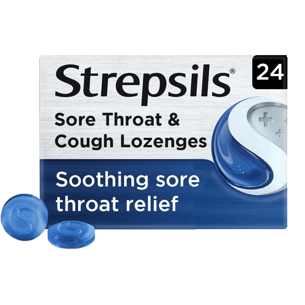 Strepsils Lozenges Sore Throat & Cough Pack of 24 - welzo