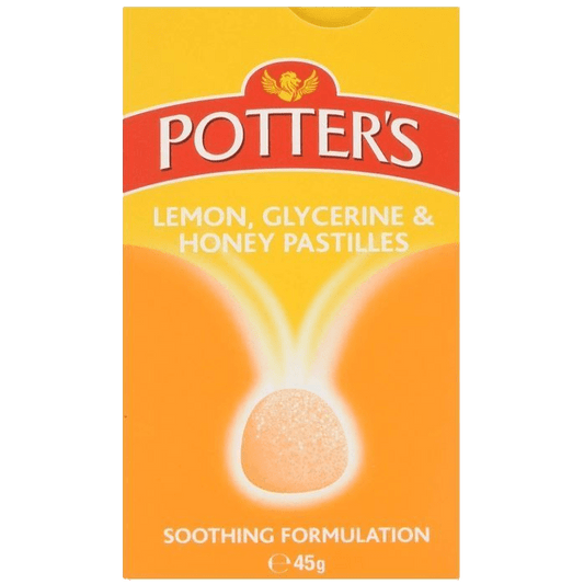 Potters Pastilles Lemon, Glycerine & Honey 45g - welzo