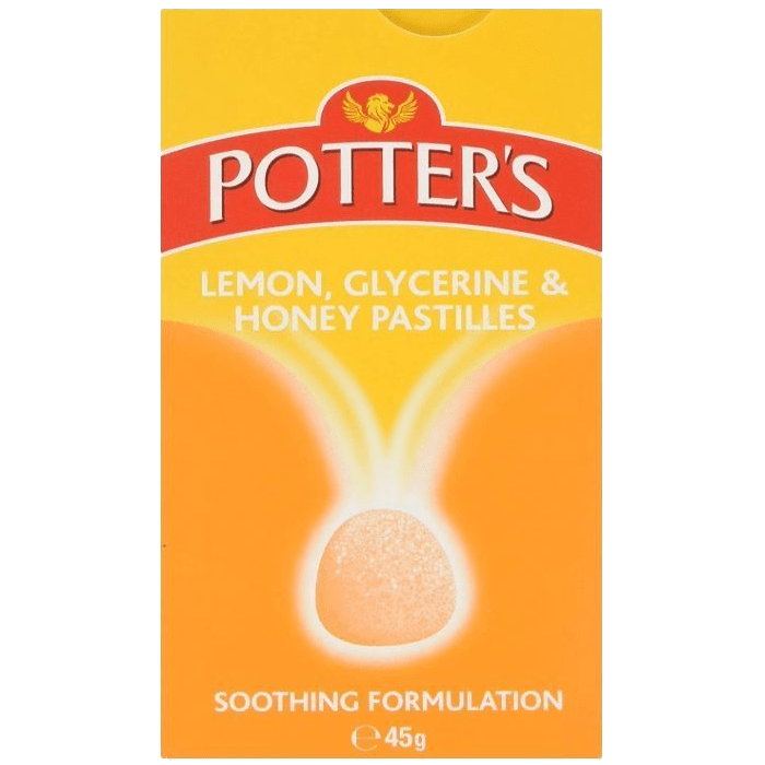 Potters Pastilles Lemon, Glycerine & Honey 45g - welzo