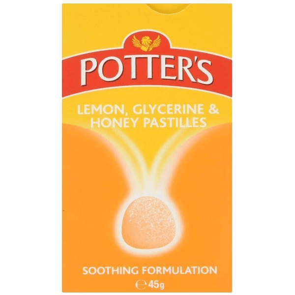 Potters Pastilles Lemon, Glycerine & Honey 45g - welzo