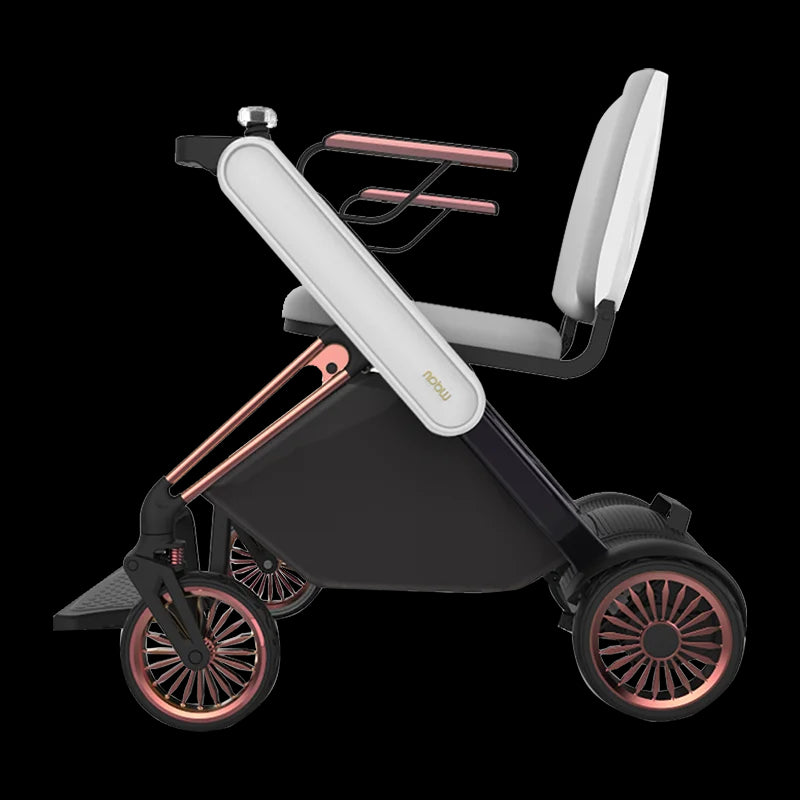 Welzo Aero Ultra-Light Dual-Motor Foldable Mobility Scooter Power Wheelchair 17.5kg