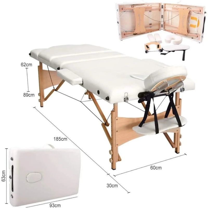 Mesa de masaje portátil Welzo plegable