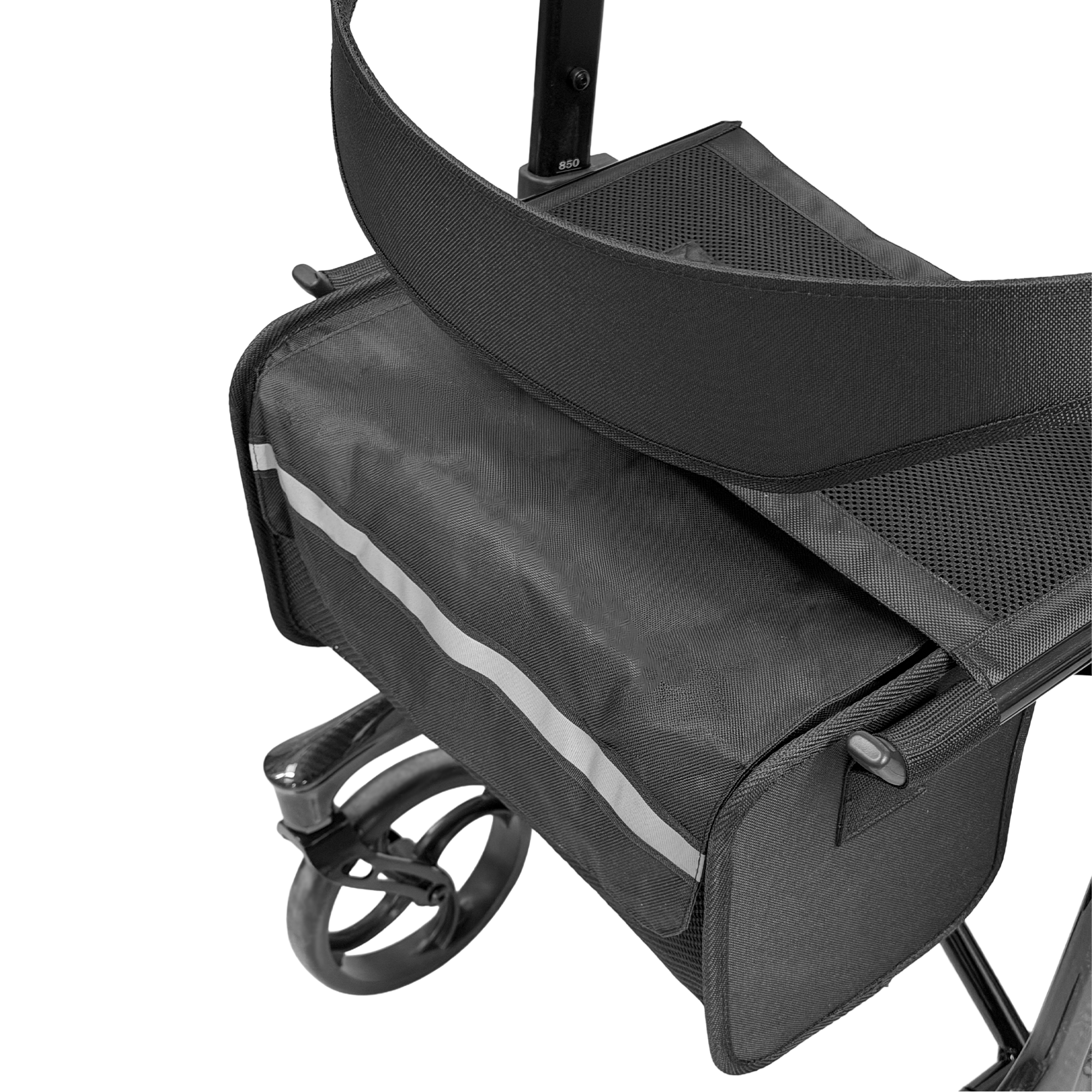 WeCan R-89 Folding Rollator Walker with Seat, Backrest and Storage Bag – image 6