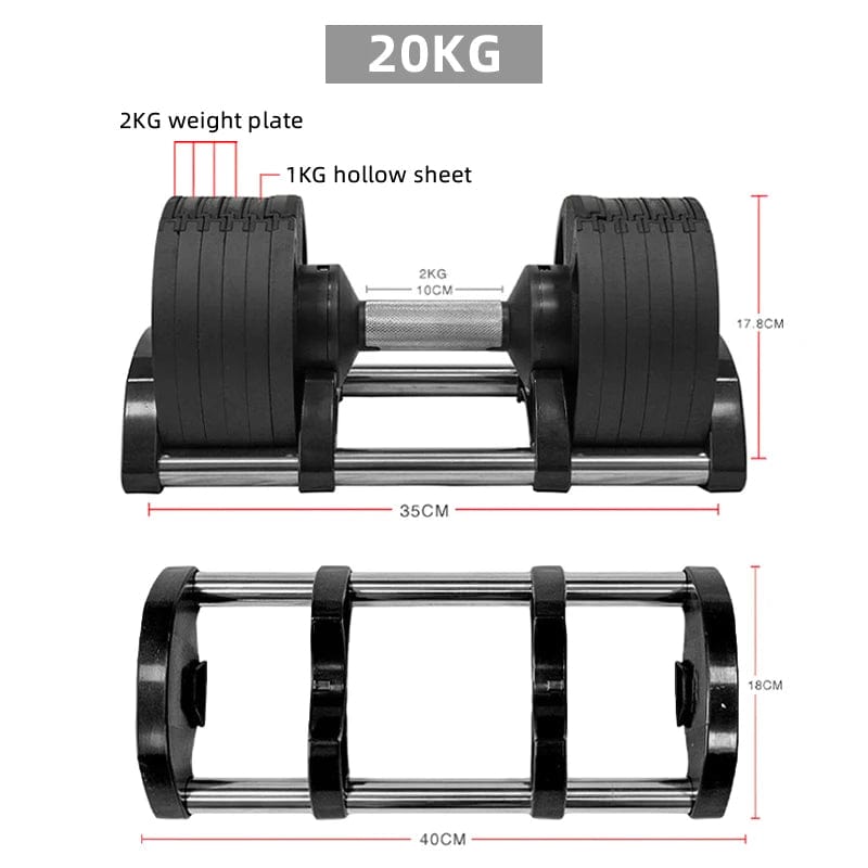 Lebensfit schwere olympische verstellbare Dumbells