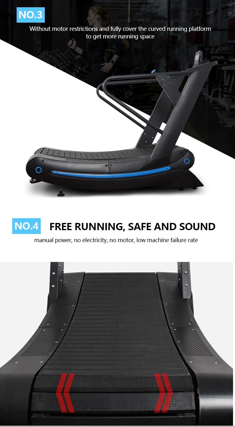 Airrunner Curbe Curbe Taipue-tapis motorisé - Commercial Techno Gym Utilisez Life FitnessPro