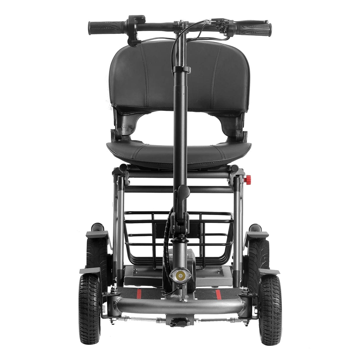 Welzo Move360 Automatic Foldable Mobility Scooter – Lightweight Portable Electric Scooter for Adults, Lithium Battery, 60km Range, 18km/h Speed, 300W Motor, 130kg Load