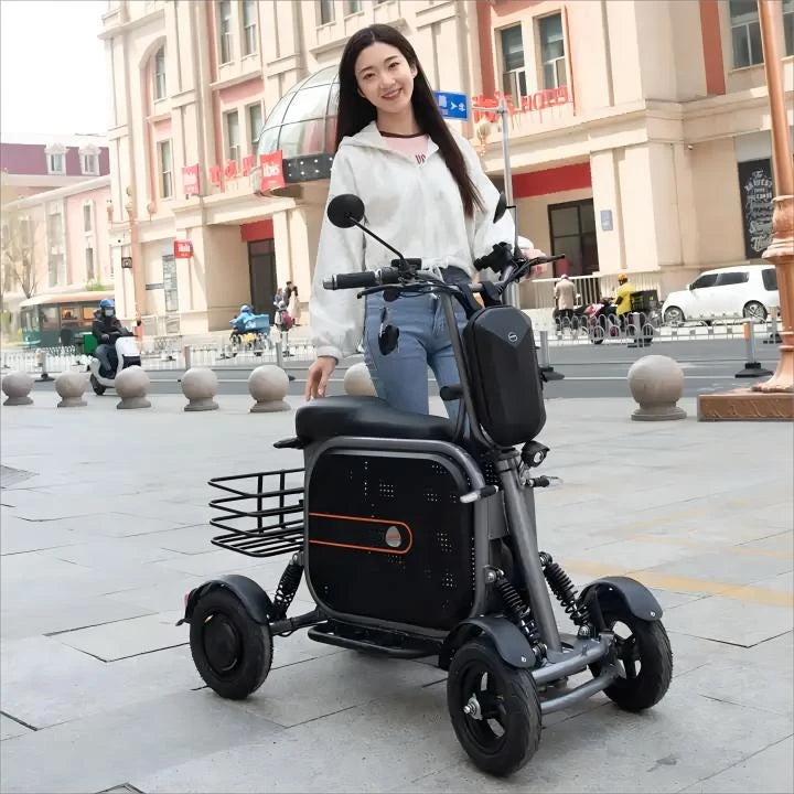 Welzo Aero Ultra-light Dual-Motor Fold Mobility Scooter-Rollstuhl 17,5 kg
