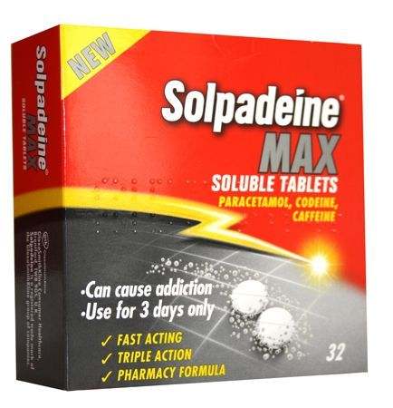 Solpadeine max opløselig pakke på 32