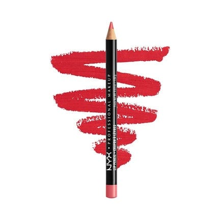 NYX Professional Makeup Slim Lip Pencil Long-Lasting Creamy Lip Liner Hot Red