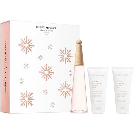 Issey Miyake L'Eau d'Issey Pivoine Eau de Toilette Gift Set 2023 50ml EDT and 2 x 50ml Body Lotion