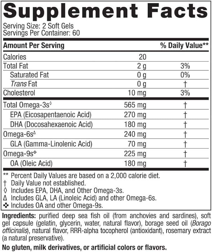 Kompletna omega, okus limuna, 120 mekih gelova - Nordic Naturals