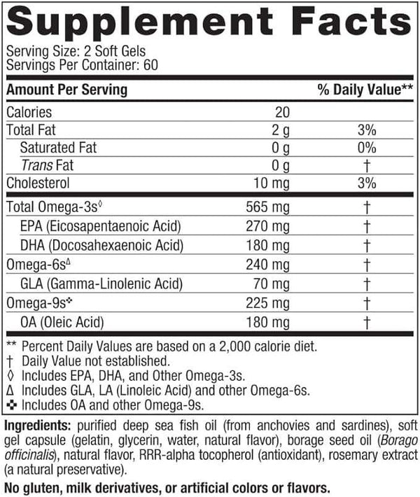 Complete Omega, Lemon Flavor, 120 soft gels - Nordic Naturals