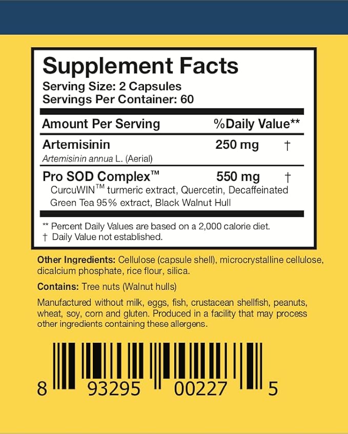 Artemisinin Sod, 120 Kapseln - Forschungsnahrungsmittel