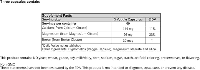 Calcium/Magnesium Citrate (180 Caps) (Cal/Mag) - New Beginnings