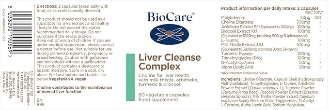 Játra Cleanse Complex 60 tobolek - BioCare