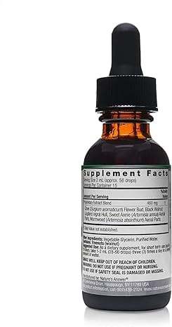 Black Walnut & Wormwood, 2000mg, 30ml - Risposta della natura