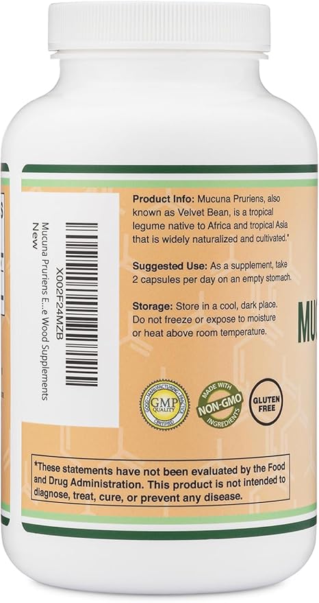 Double Wood Mucuna Pruriens - 210 x 500 mg de capsules