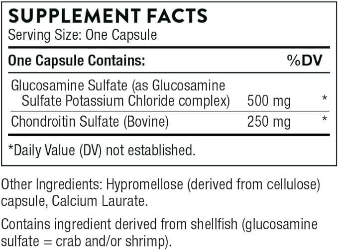 Glukosamin chondroitin, 90 vegetariánských čepic - Thorne Research