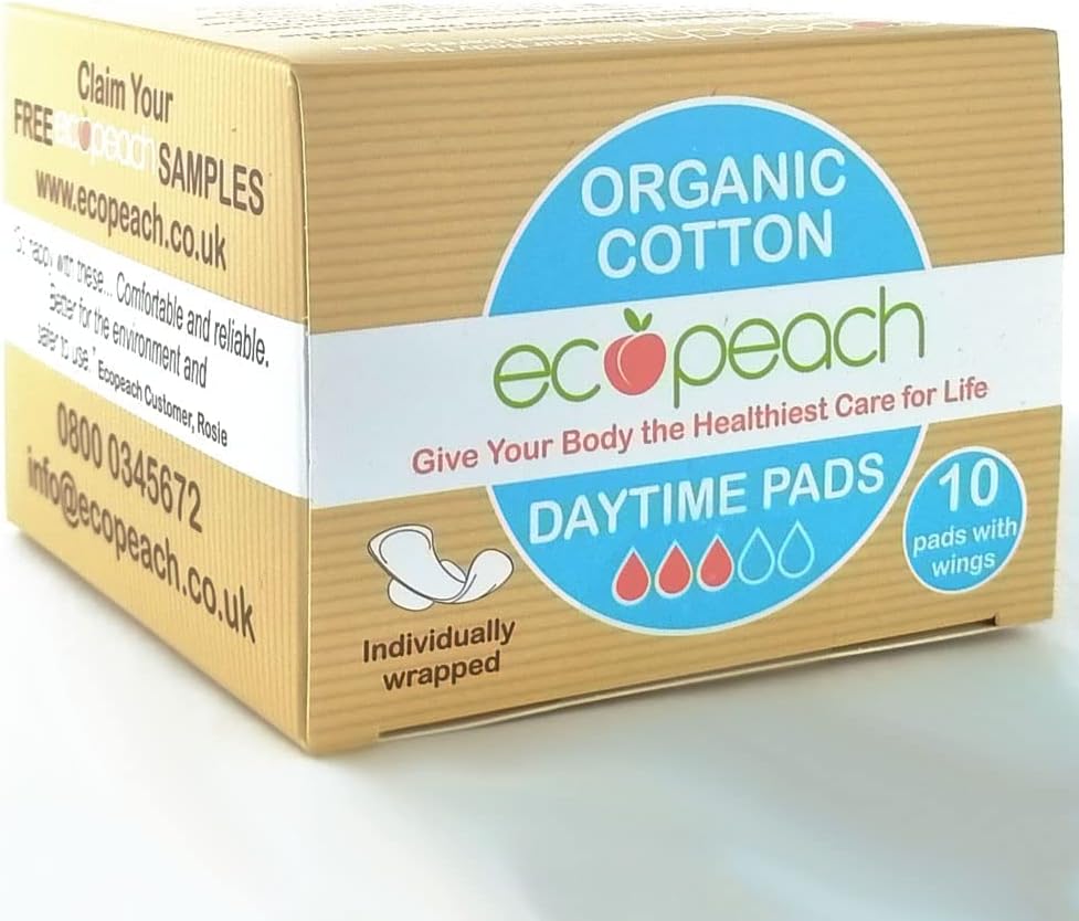 Ecopeach Organic Cotton Day Time Pads