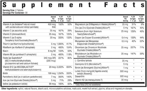 Kidin optimaalinen multivitamiini - 60 kasvissyövän pureskeltavaa kapselia - terveydenhuolto