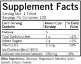 Calcium, 250 mg with Vitamin D3, 120 Chewable Tablets, Kirkman Labs