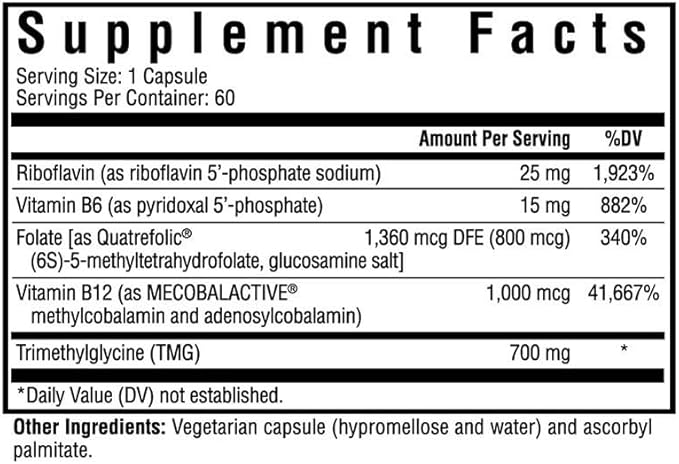 Homocystex Plus - 60 vegetarische Kapseln - Suche nach Gesundheit