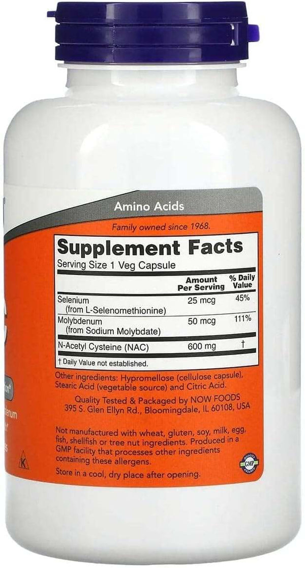 NAC, 600 mg, 250 Caps veg - acum alimente