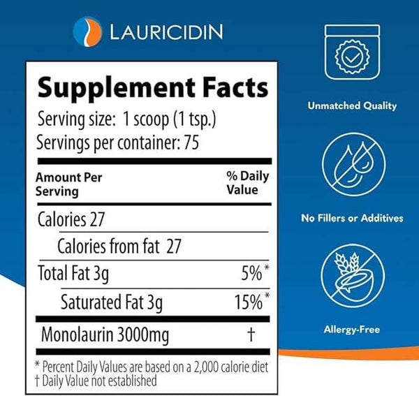 Lauricidin (Monolaurin) - 227g