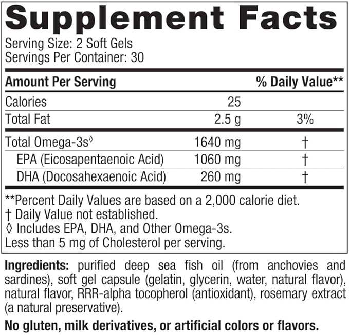 EPA Xtra (Lemon) 60 Soft Gels - Nordic Naturals