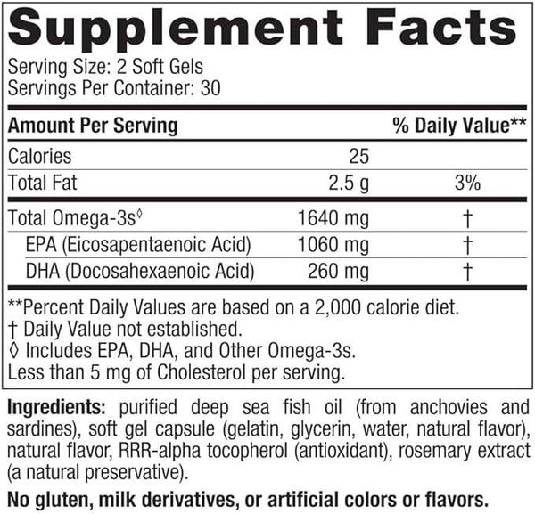 EPA Xtra (cytryna) 60 miękkich żeli - Nordic Naturals