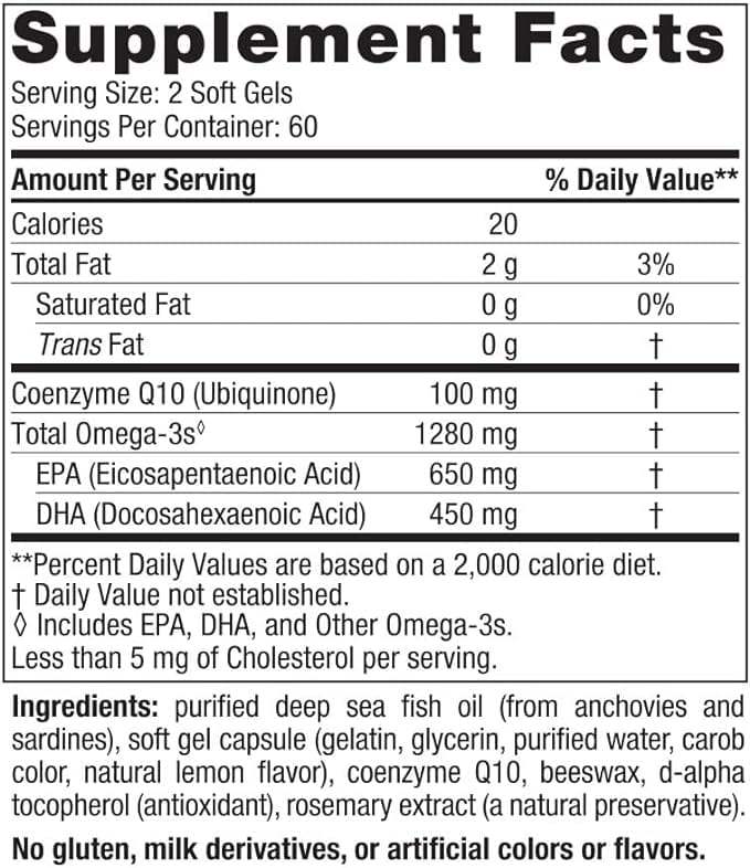 Ultime Omega + CoQ10 60 Gels Soft - Nordic Naturals