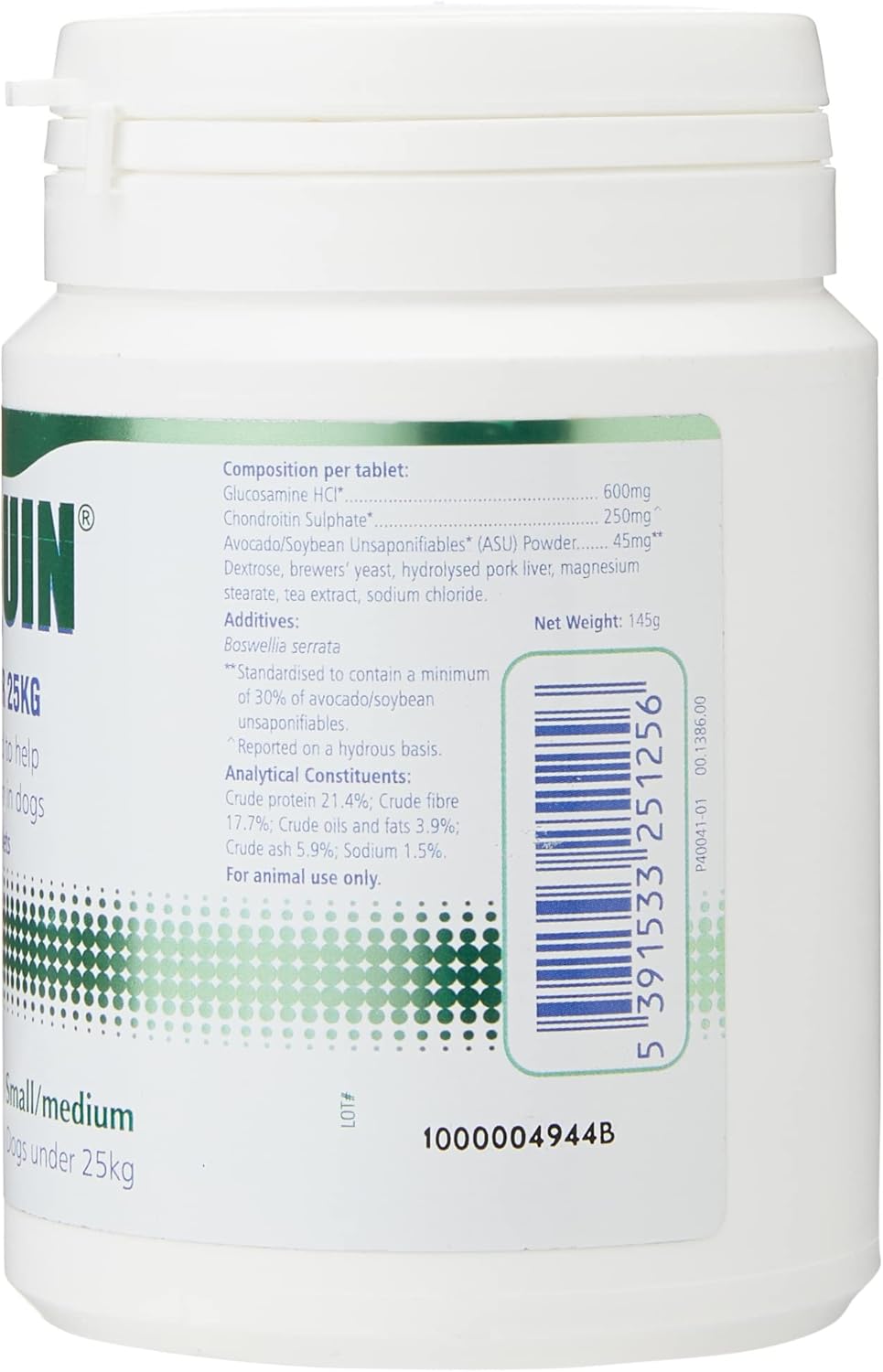 Dasuquin Chewable Tablets for Large Dogs Over 25kg Pack of 80