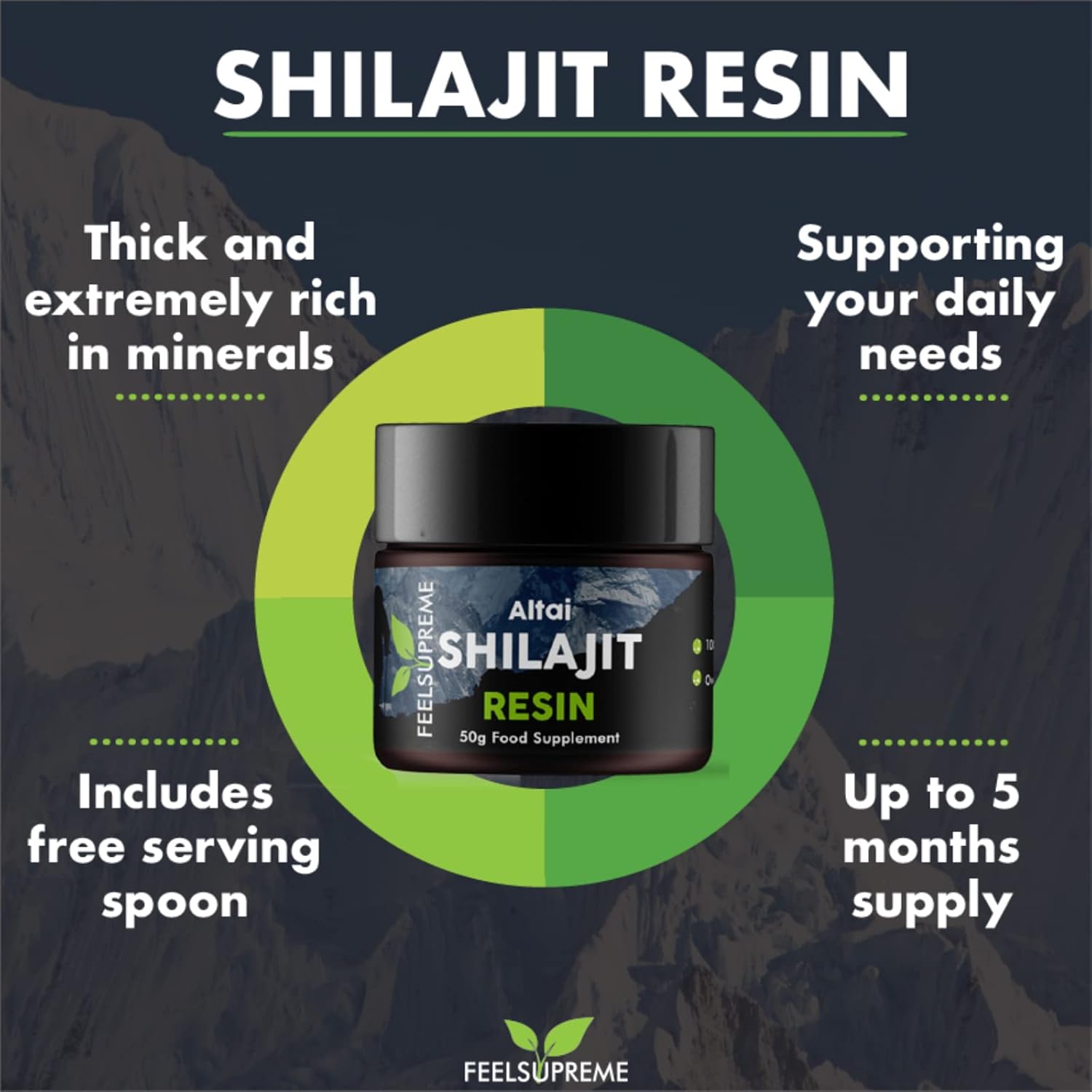 Feel Supreme Altai Shilajit Resin 50g