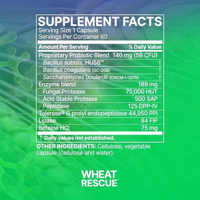 Tarwe Rescue (60 Capsules) - Microbiome Labs