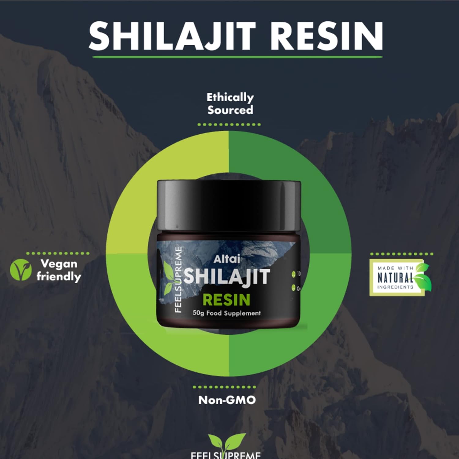 Feel Supreme Altai Shilajit Resin 50g