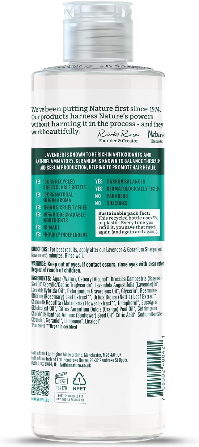 Faith dans la nature Foi dans la nature Lavande et Geranium Conditionneur 400 ml